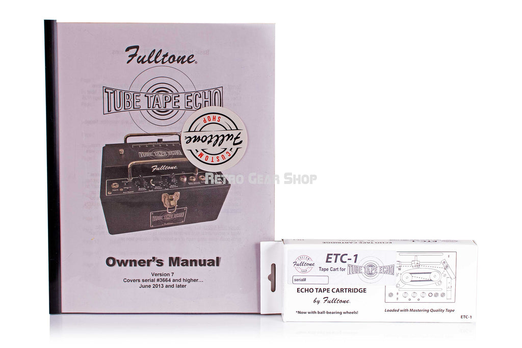 Fulltone Tube Tape Echo Manual Tape