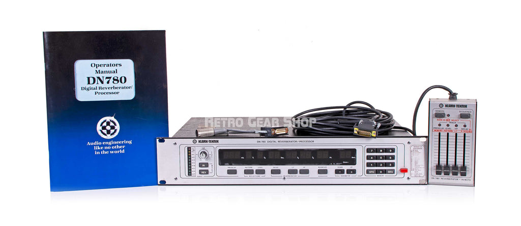 Klark Teknik DN-780 Digital Reverberator Processor Effect Unit Vintage Rare Serviced DN780 Reverb Connectors Manual