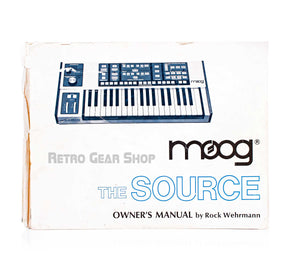 Moog Source Original Owner's Manual