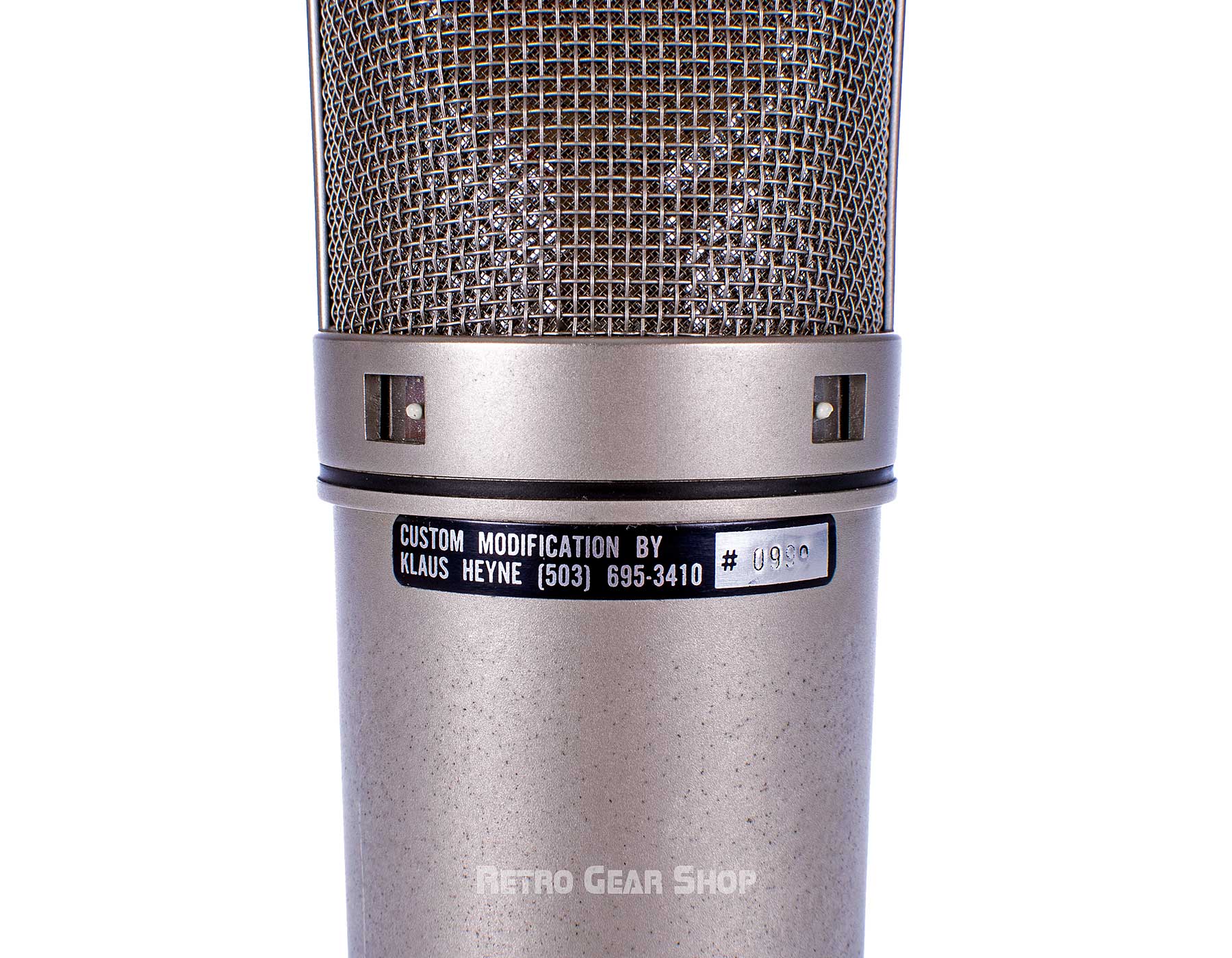Neumann U87 Vintage Rare Klaus Heyne Modded Microphone Mic– Retro