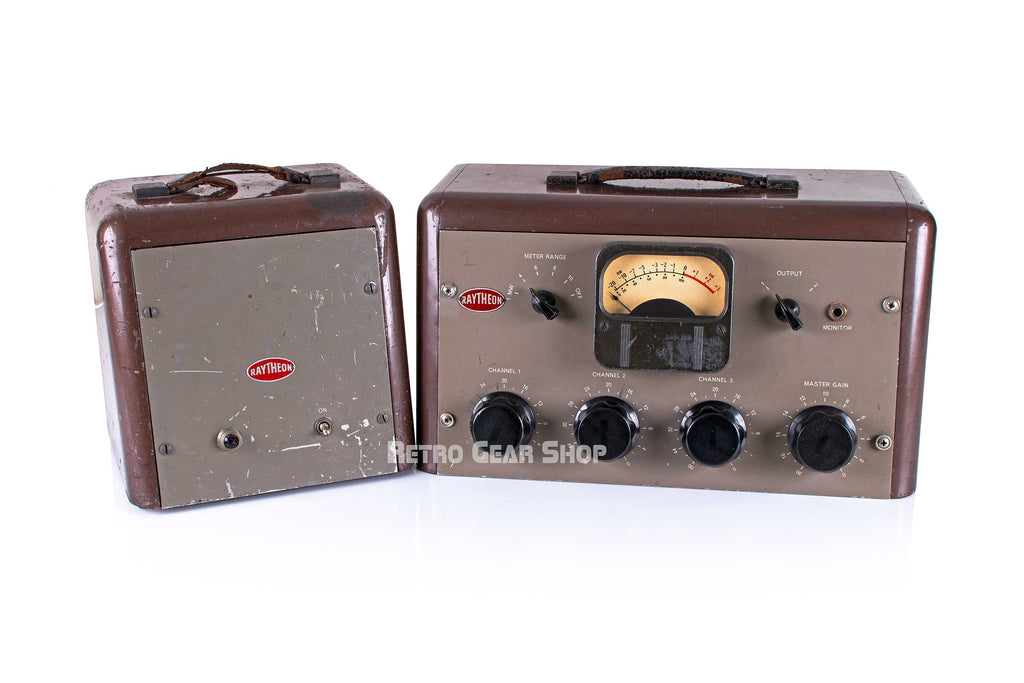 Raytheon RR-30 Tube Three Channel Microphone Preamp Mixer Analog RCA OP6 Vintage Rare