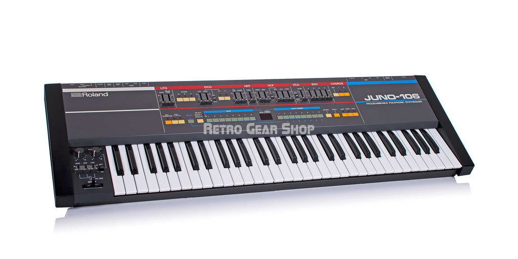 Roland Juno 106 Analog Synthesizer Vintage Rare Box Manual Synth