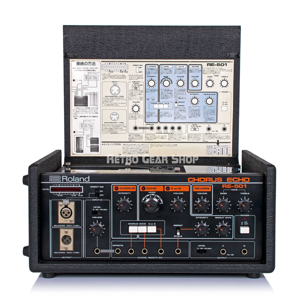 Roland RE-501 Chorus Echo Tape Delay Spring Reverb Effect Unit Vintage Rare RE501