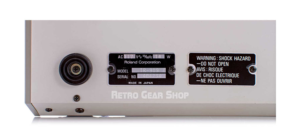 Roland TR-909 + Original Box Serial Number