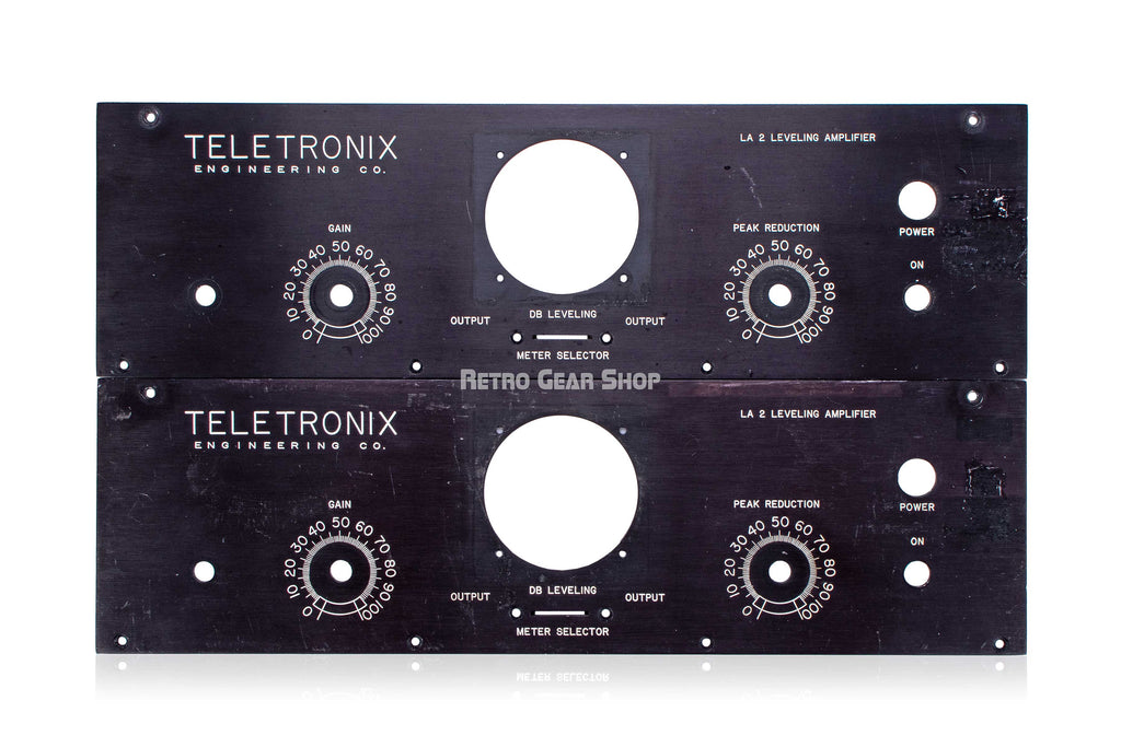 Teletronix LA2 Pair Original Faceplates