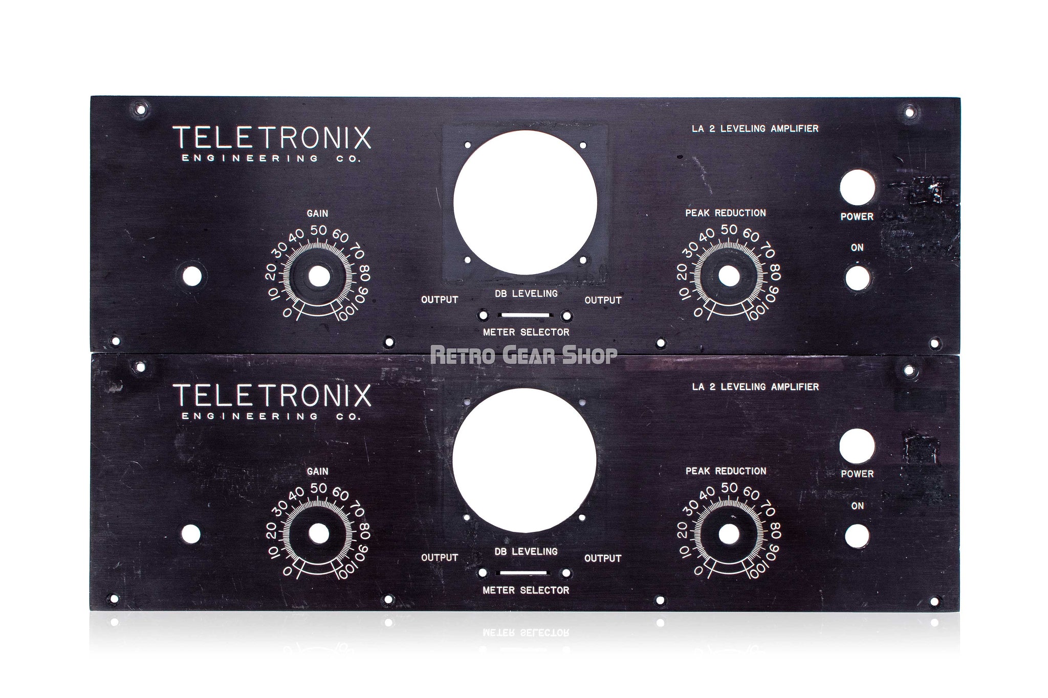 Teletronix LA2 Pair Original Faceplates