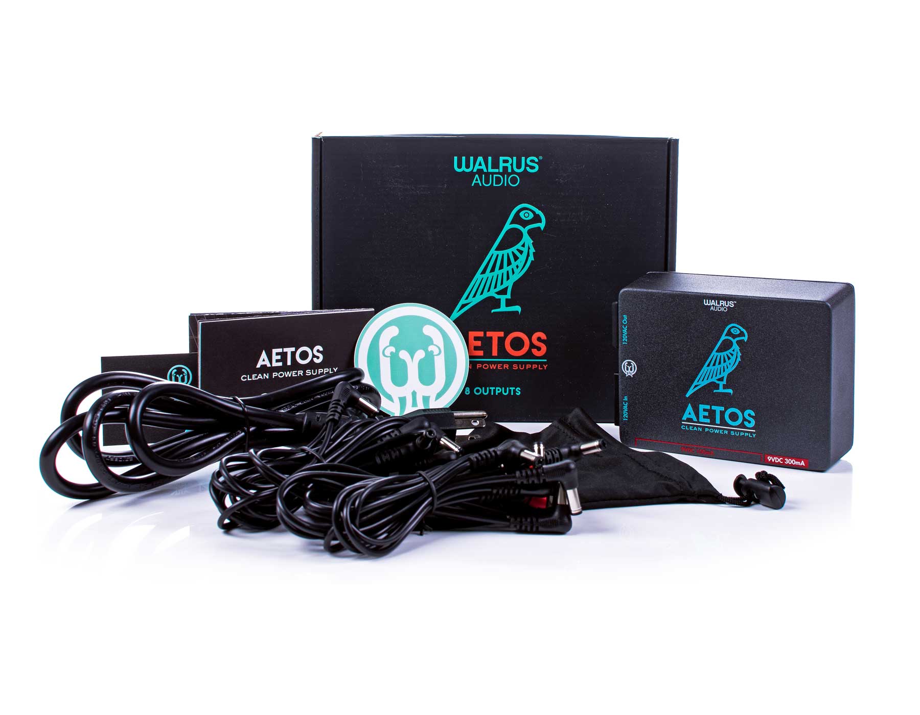 Walrus Audio Aetos Box Manual Cables Extra