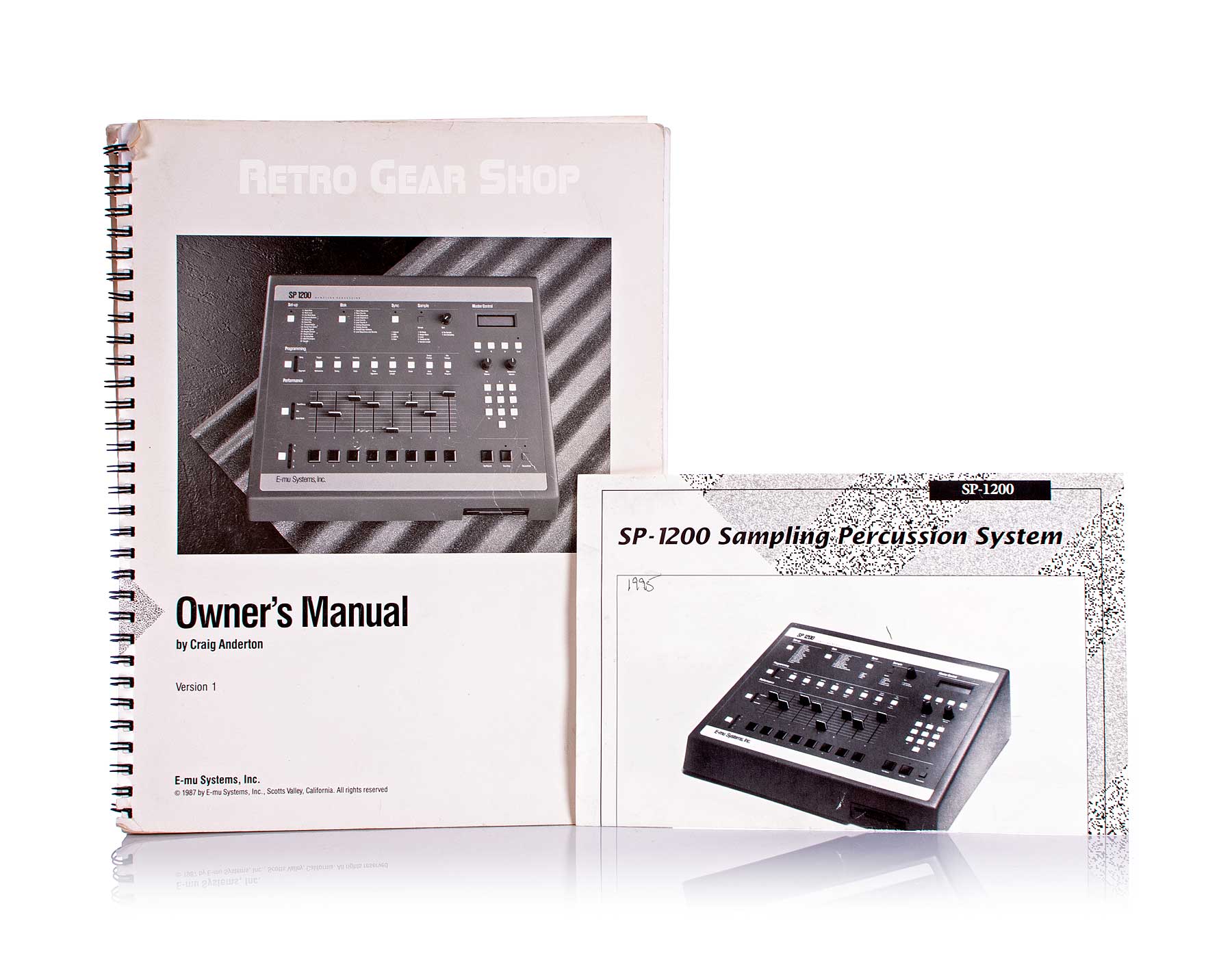 Emu SP1200 Minty + Box Vintage Sampling Drum Machine Reissue Manuals