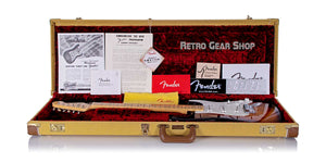 Fender Stratocaster 60th Anniversary 1954 Reissue 2014 Sunburst Case Open + Accessories