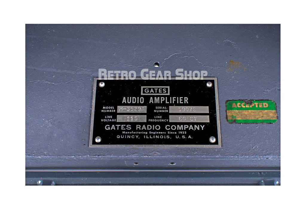 Gates SA-39 Serial Badge