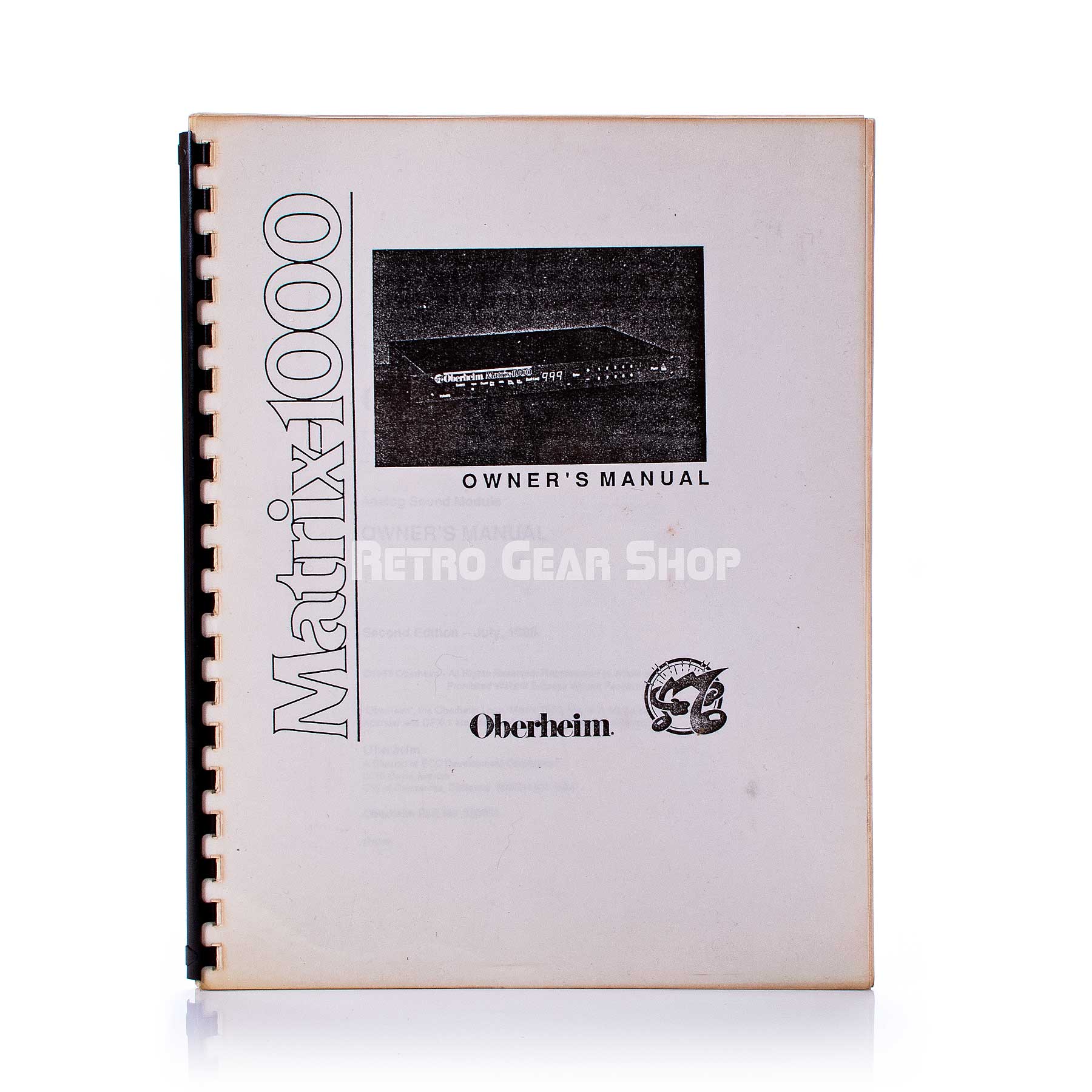 Oberheim Matrix 1000 White Original Manual