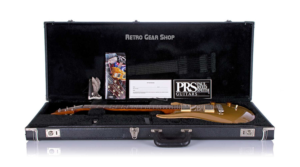 Paul Reed Smith McCarty Gold Top 2000 Electric Guitar PRS Case Open + Extras
