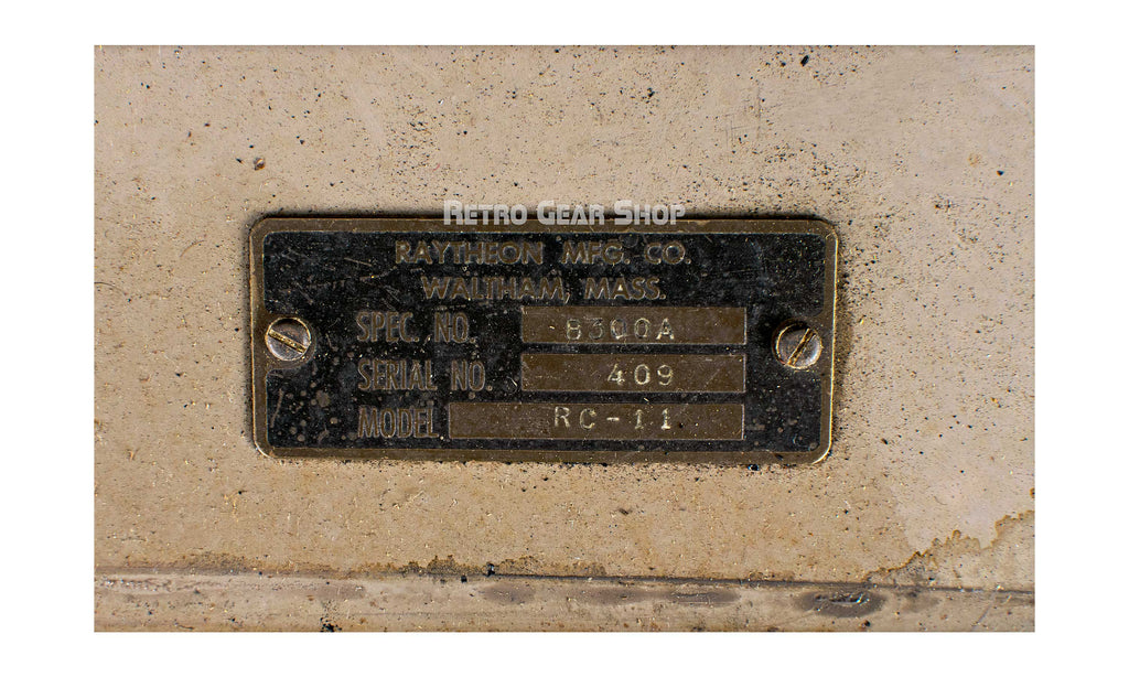 Raytheon Model RC-11 Serial Number