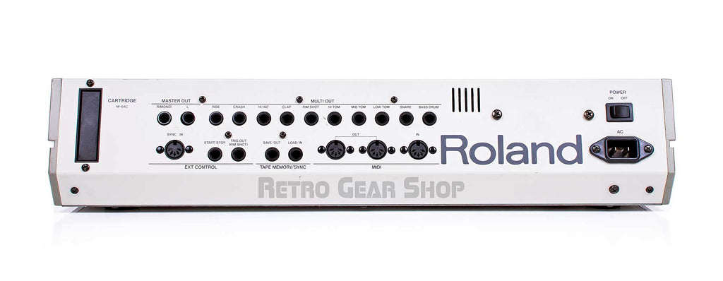 Roland TR-909 Rear Connections Outputs Midi