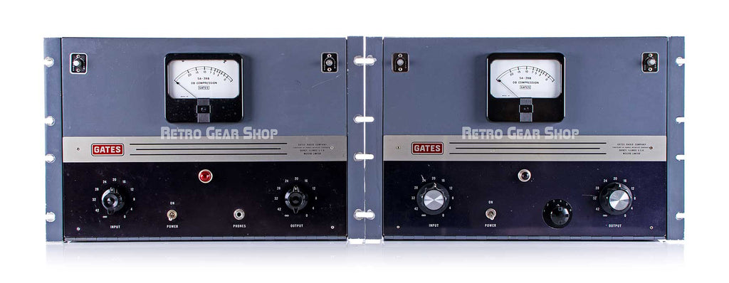 Gates 39B Striped Pair Analog Limiter Compressor Vintage Rare