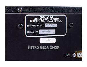 Lexicon 480L Serial Number