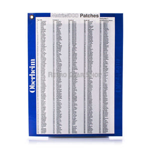 Oberheim Matrix 1000 White Original Patch Sheet