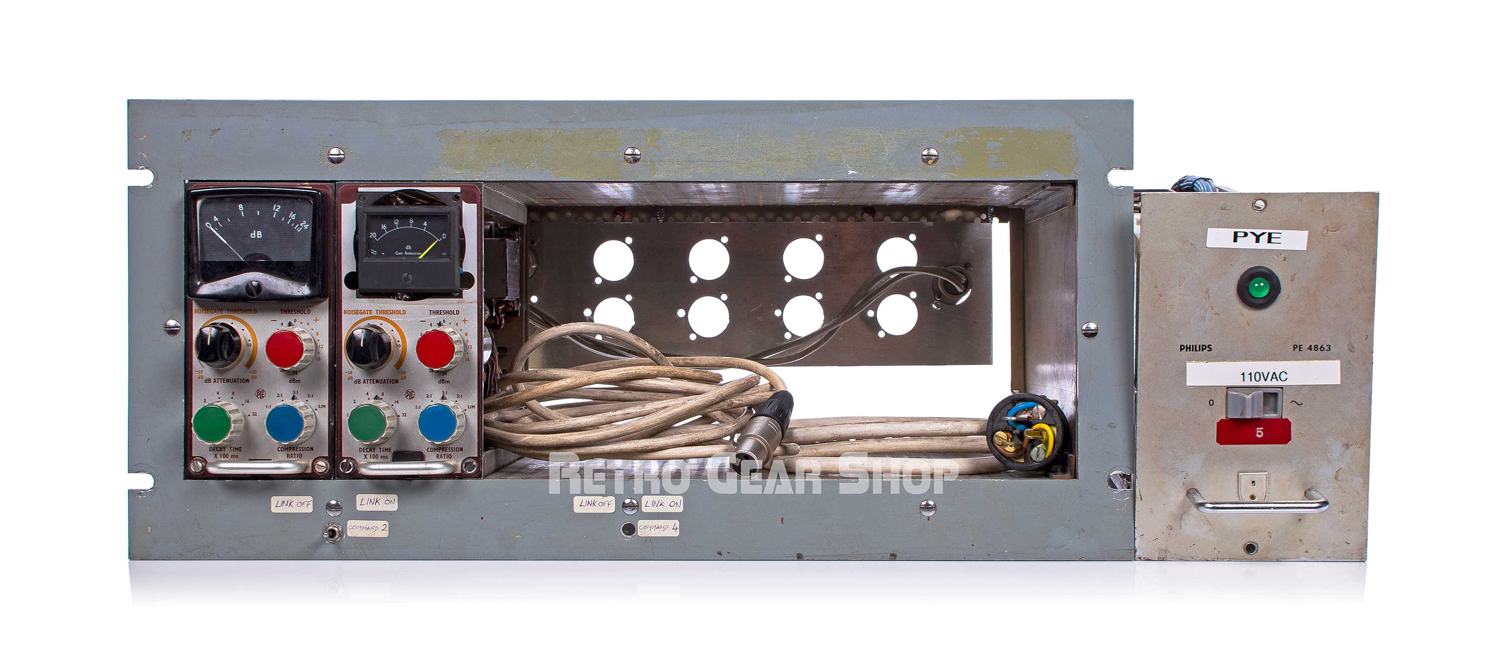 Pye TVT 84-4060 Compressor Racked Pair Compression Amp Philips PE