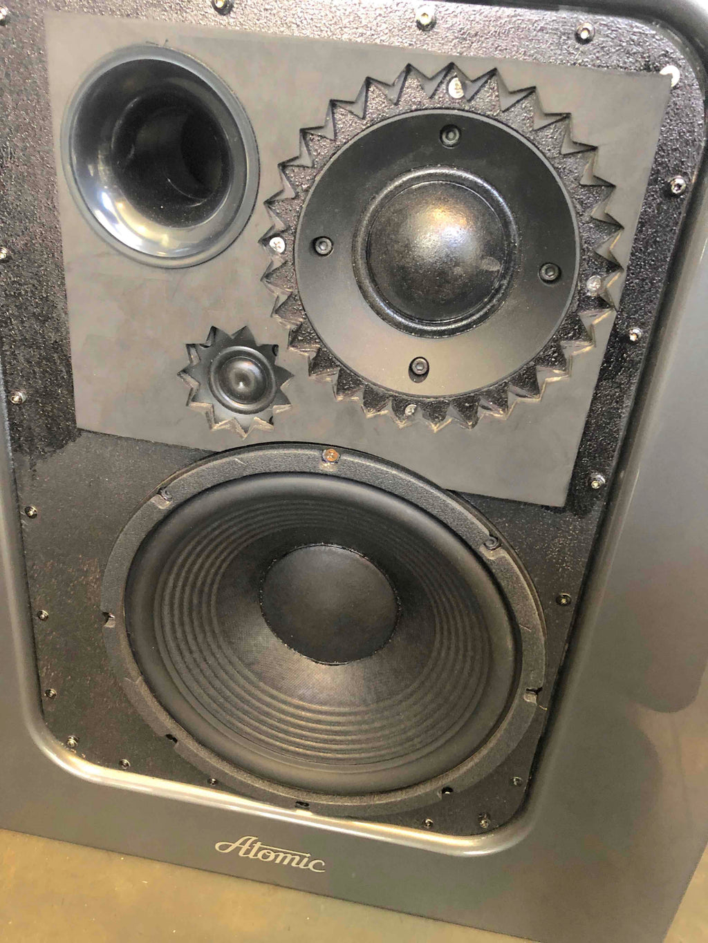 Atomic Reactor II Studio Monitor Speakers Pair Rare + Sound Anchor Stands