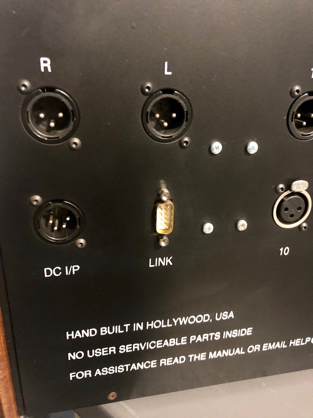 Aurora Audio Sidecar Rear XLR connections