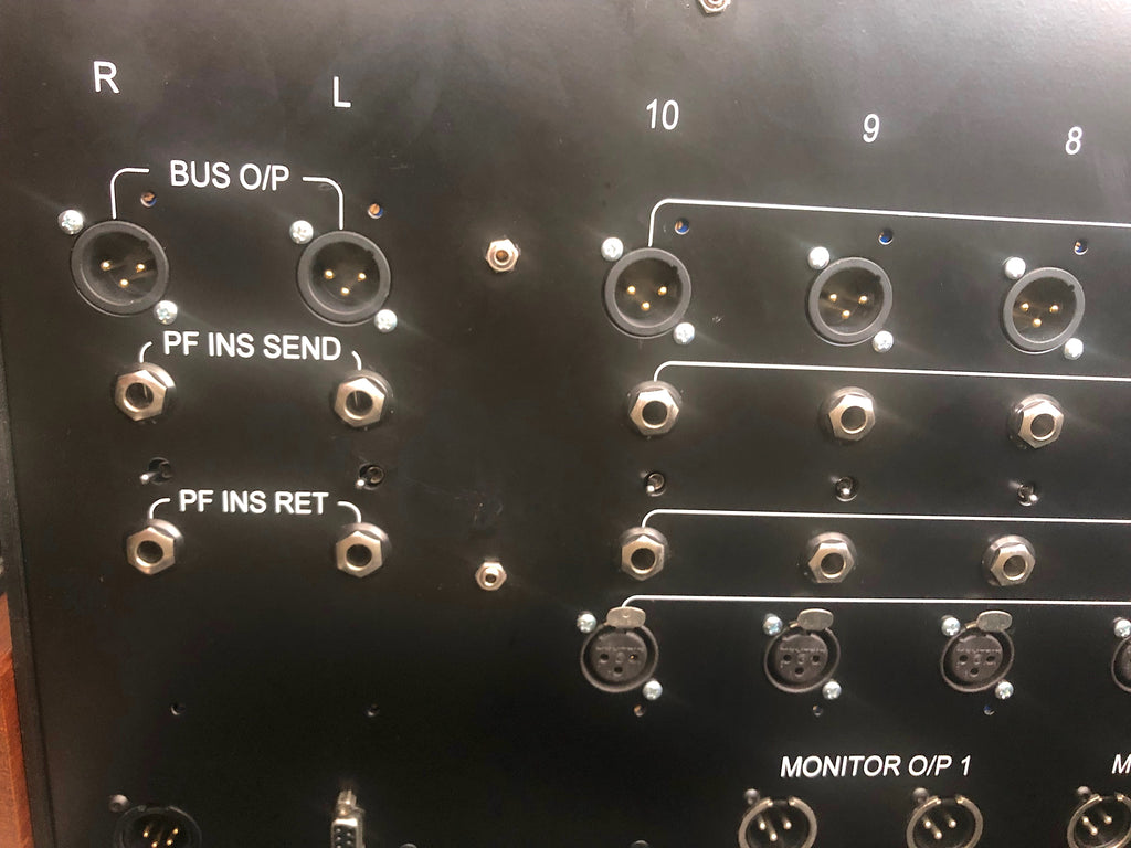 Aurora Audio Sidecar Console + Monitoring + Inserts Rear